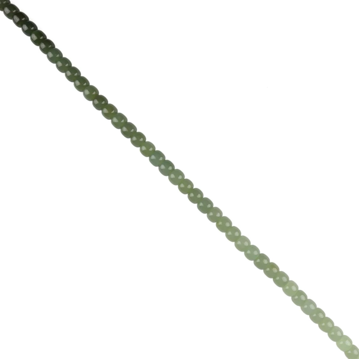 270cts Ombre Green Khotan Mutton Fat Jade Drums, Approx 6mm, 108 Pcs 3 270cts Ombre Green Khotan Mutton Fat Jade Drums, Approx 6mm, 108 Pcs