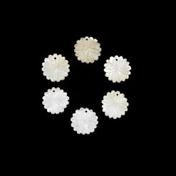 PJS Mop Flowers 2.5cm Pack Of 6