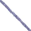 15cts Tanzanite Faceted Rondelles Approx 3x1mm, 20cm Strand With Spacers -Fashion Accessories owgk57