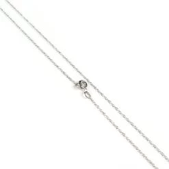 18" 9ct White Gold Prince Of Wales Chain