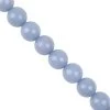 349cts Blue Angelite Plain Round Approx 12mm, 30cm Strand -Fashion Accessories pnpo87