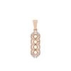 Rose Gold Plated 925 Sterling Silver 4 Stone Round Pendant Mount (To Fit 4mm Gemstones) Inc. 0.16cts White Zircon Brilliant Cut Round 1 To 2mm - 1Pcs 2 Rose Gold Plated 925 Sterling Silver 4 Stone Round Pendant Mount (To Fit 4mm Gemstones) Inc. 0.16cts White Zircon Brilliant Cut Round 1 To 2mm - 1Pcs -Fashion Accessories popk81