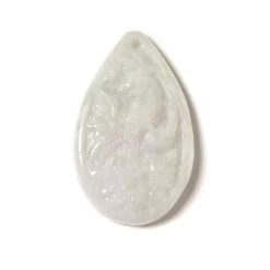60cts Type A Green Jadeite Phoenix Pendant, Approx 25x40mm, 1pcs
