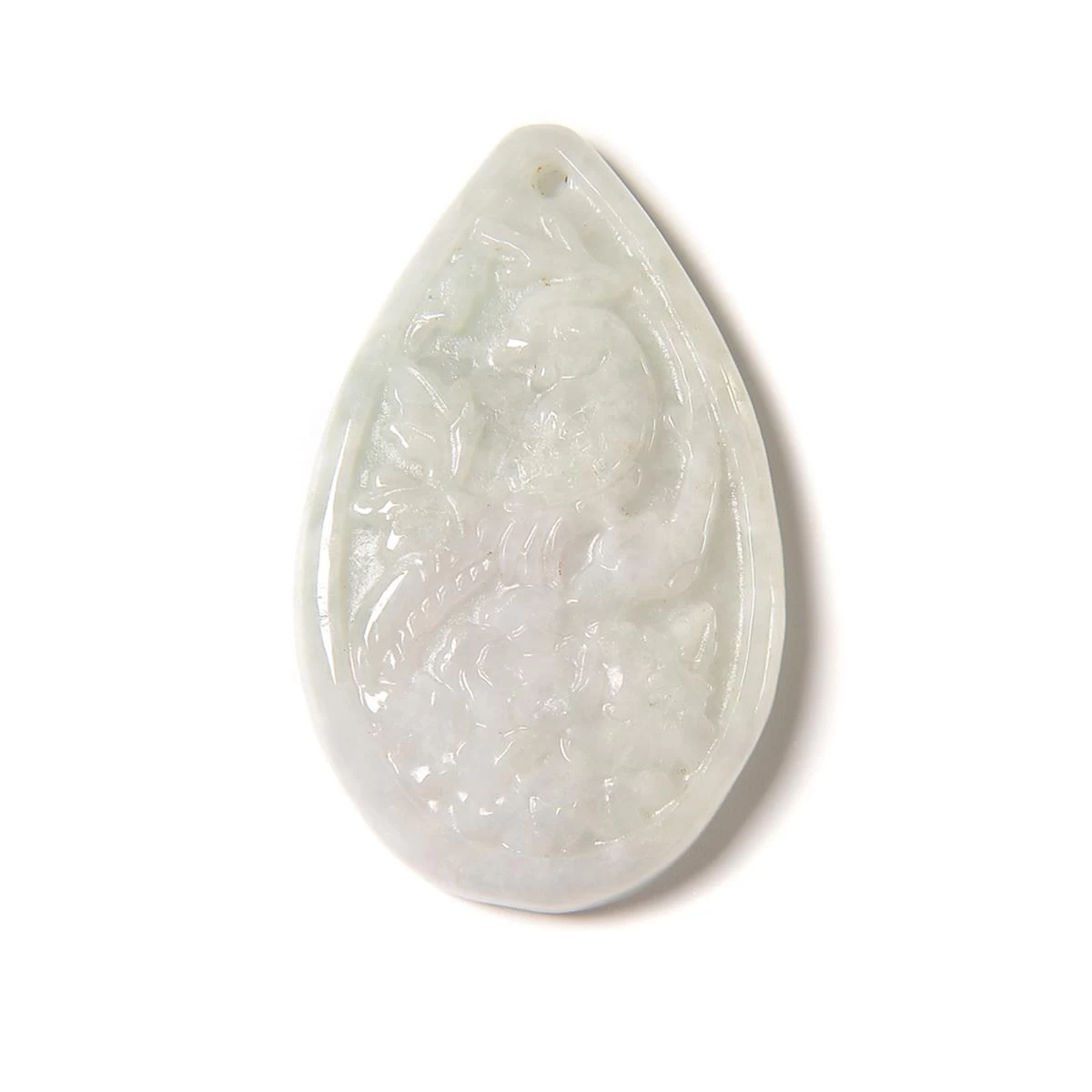 60cts Type A Green Jadeite Phoenix Pendant, Approx 25x40mm, 1pcs 3 60cts Type A Green Jadeite Phoenix Pendant, Approx 25x40mm, 1pcs