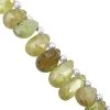 30cts Ambilobe Sphene Faceted Pear Approx 5.5x3.5 To 7x8mm, 14cm Strand With Spacers -Fashion Accessories qejn69
