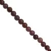 65cts Indian Ruby Plain Rounds Approx 5 To 6mm, 25cm Strand -Fashion Accessories qhvz15