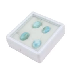 22cts Larimar Oval Cabochons Approx 14x10mm (Pack Of 4) -Fashion Accessories qvru04 1