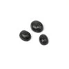 8cts Black Burmese Jade (N) Oval Cabochons 7 To11mm (Set Of 3) -Fashion Accessories rbpo41