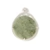 35ct Type A Oil Green Jadeite Carving Pendant, Approx 40mm, With 925 Sterling Silver Mount -Fashion Accessories rfgp01