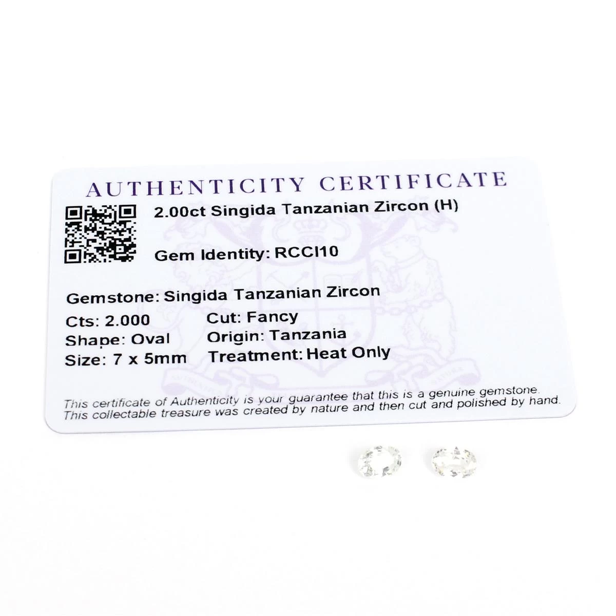 2cts Singida Tanzanian Zircon 7x5mm Fancy Pack Of 2 (H) 3 2cts Singida Tanzanian Zircon 7x5mm Fancy Pack Of 2 (H)