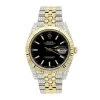 42mm Rolex Datejust Diamond Watch For Men 12ct Two Tone Gold & Steel Black Dial -Fashion Accessories rolex datejust diamond watch for men 12ct two tone 18k gold steel main