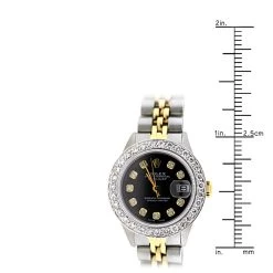26mm Rolex Datejust Ladies Diamond Bezel Watch 1.5ct Black Dial 9 26mm Rolex Datejust Ladies Diamond Bezel Watch 1.5ct Black Dial -Fashion Accessories rolex datejust ladies diamond bezel watch 15ct ruler