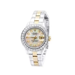 Rolex Datejust Ladies Diamond Bezel Watch 2.5ct