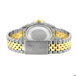 36mm Rolex Datejust Men's Diamond Watch Stainless Steel Yellow Gold Blue Dial -Fashion Accessories rolex datejust mens custom diamond watch stainless steel and 18k gold back