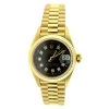 Rolex Presidential Datejust 18K Gold Women's Diamond Watch 0.1ct -Fashion Accessories rolex presidential datejust 18k yellow gold womens diamond watch 01ct main