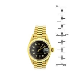 Rolex Presidential Datejust 18K Gold Women's Diamond Watch 0.1ct -Fashion Accessories rolex presidential datejust 18k yellow gold womens diamond watch 01ct ruler