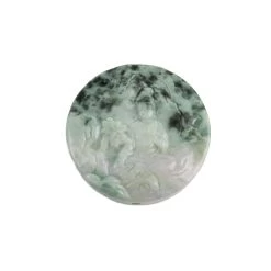 230cts Double-Side Carved Guanyin Type A Floating Flower Jadeite Pendant, Approx 50mm, 1pcs -Fashion Accessories rugp30 1