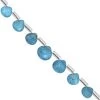 17cts Neon Apatite Faceted Heart Approx 4 To 7mm, 20cm Strand With Spacers -Fashion Accessories scsf97