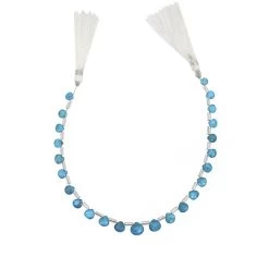 17cts Neon Apatite Faceted Heart Approx 4 To 7mm, 20cm Strand With Spacers 5 17cts Neon Apatite Faceted Heart Approx 4 To 7mm, 20cm Strand With Spacers -Fashion Accessories scsf97 1