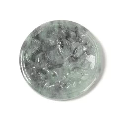 115cts Type A Green & Grey Jadeite Horse Pendant (Wishes Succeed Very Soon), Approx 50mm, 1pcs