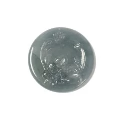 18cts Type A Olmec Jadeite Flower Pendant, Approx 30mm, 1pcs