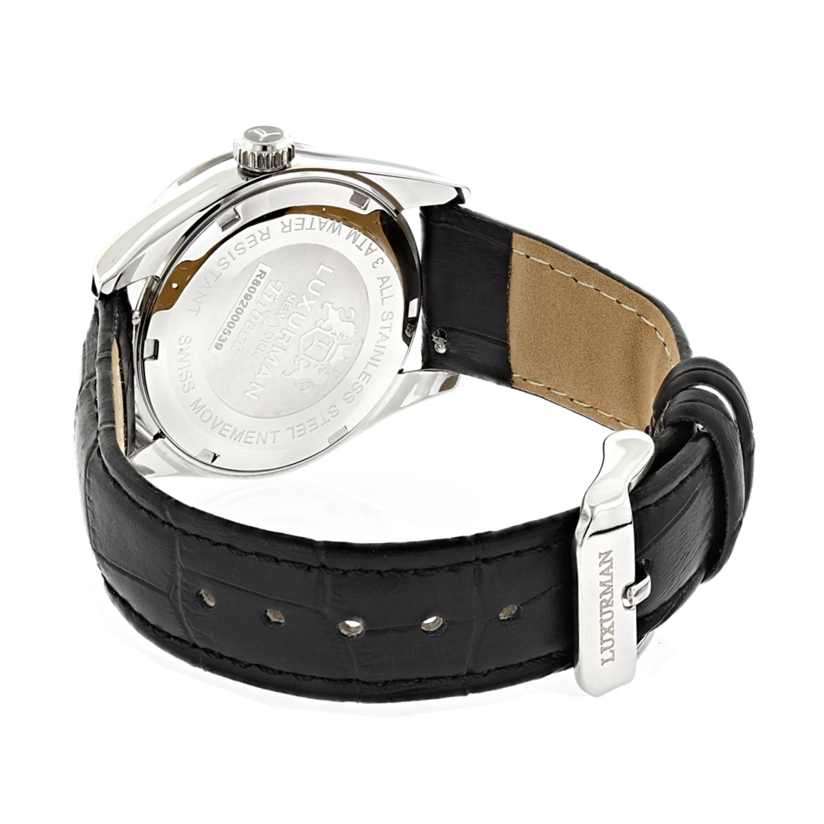 Swiss Quartz Luxurman Women's Diamond Tribeca Watch With Leather Band 4 Swiss Quartz Luxurman Women's Diamond Tribeca Watch With Leather Band - Image 2