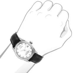 Swiss Quartz Luxurman Women's Diamond Tribeca Watch With Leather Band 9 Swiss Quartz Luxurman Women's Diamond Tribeca Watch With Leather Band -Fashion Accessories swiss quartz watches luxurman womens diamond watch stainless steel tribeca bod