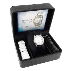 Swiss Quartz Luxurman Women's Diamond Tribeca Watch With Leather Band 10 Swiss Quartz Luxurman Women's Diamond Tribeca Watch With Leather Band -Fashion Accessories swiss quartz watches luxurman womens diamond watch stainless steel tribeca box
