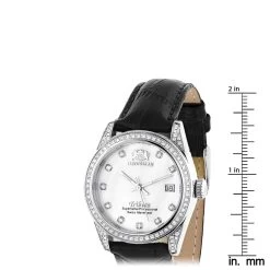Swiss Quartz Luxurman Women's Diamond Tribeca Watch With Leather Band 11 Swiss Quartz Luxurman Women's Diamond Tribeca Watch With Leather Band -Fashion Accessories swiss quartz watches luxurman womens diamond watch stainless steel tribeca ruler