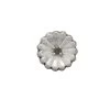 Gemstone Garden By Natalie Patten: 925 Sterling Silver Daisy Bead, Approx 12mm With Black Diamond - April -Fashion Accessories syvz41