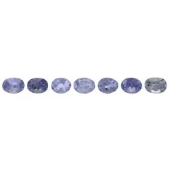 0.9cts Bi Colour Tanzanite 4x3mm Oval Pack Of 7 (H)