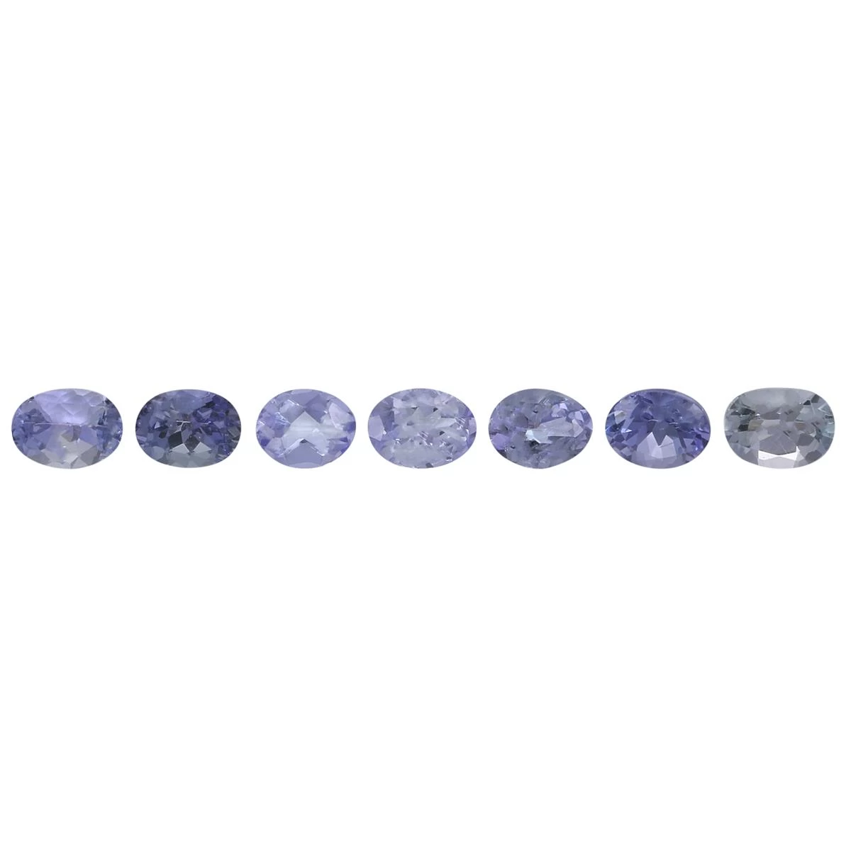 0.9cts Bi Colour Tanzanite 4x3mm Oval Pack Of 7 (H)
