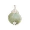 20ct Type A Oil Green Jadeite Carving Pendant, Approx 30mm, With 925 Sterling Silver Mount 2 20ct Type A Oil Green Jadeite Carving Pendant, Approx 30mm, With 925 Sterling Silver Mount -Fashion Accessories tdgp63