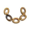 925 Sterling Silver & Tigers Eye Oval Link Chain, 13cm Length 1 925 Sterling Silver & Tigers Eye Oval Link Chain, 13cm Length -Fashion Accessories tjgp86