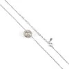 925 Sterling Silver Floral Caged Freshwater Pearl Necklace (18 Inch Chain & Extender) -Fashion Accessories tkgp73