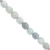 250cts Aquamarine Faceted Drum Approx 9x10mm Beads Necklace With Lobster Lock & Extension -18"+2"Length 1 250cts Aquamarine Faceted Drum Approx 9x10mm Beads Necklace With Lobster Lock & Extension -18"+2"Length -Fashion Accessories tmnv04