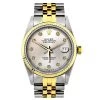 Two Tone Rolex Datejust Men's Diamond Watch Stainless Steel Yellow Gold SIlver Dial -Fashion Accessories two tone rolex datejust mens diamond watch stainless steel 18k yellow gold fluted