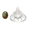 925 Sterling Silver Turtle Ring With 1.60cts Labradorite Cabochon & White Zircon 2 925 Sterling Silver Turtle Ring With 1.60cts Labradorite Cabochon & White Zircon -Fashion Accessories ubcq89