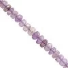 73cts A.B. Coated Pink Amethyst Faceted Rondelles Approx. 5x2 To 9x5mm, 19cm Strands -Fashion Accessories ubru59