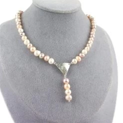 Purple & Mix Natural Colour Freshwater Cultured Pearls Bundle Of 3 Strands & 3pcs Half Drilled Freshcultured Pearls Approx 7x8mm - 10x12mm -Fashion Accessories ukgp04 2