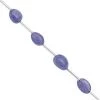 48cts Tanzanite Center Drill Smooth Tumble Approx 8x6 To 13.5x9mm, 20cm Strand With Spacers 2 48cts Tanzanite Center Drill Smooth Tumble Approx 8x6 To 13.5x9mm, 20cm Strand With Spacers -Fashion Accessories ulnv53