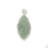 20ct Type A Oil Green Jadeite Carving Pendant, Approx 20x40mm, With 925 Sterling Silver Mount