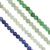 285cts Green Onyx, Green Aventurine, Aquamarine, Lapis Lazuli Plain Round Approx 4 To 6mm, 32cm Strand (Pack Of 4) -Fashion Accessories uwsf46