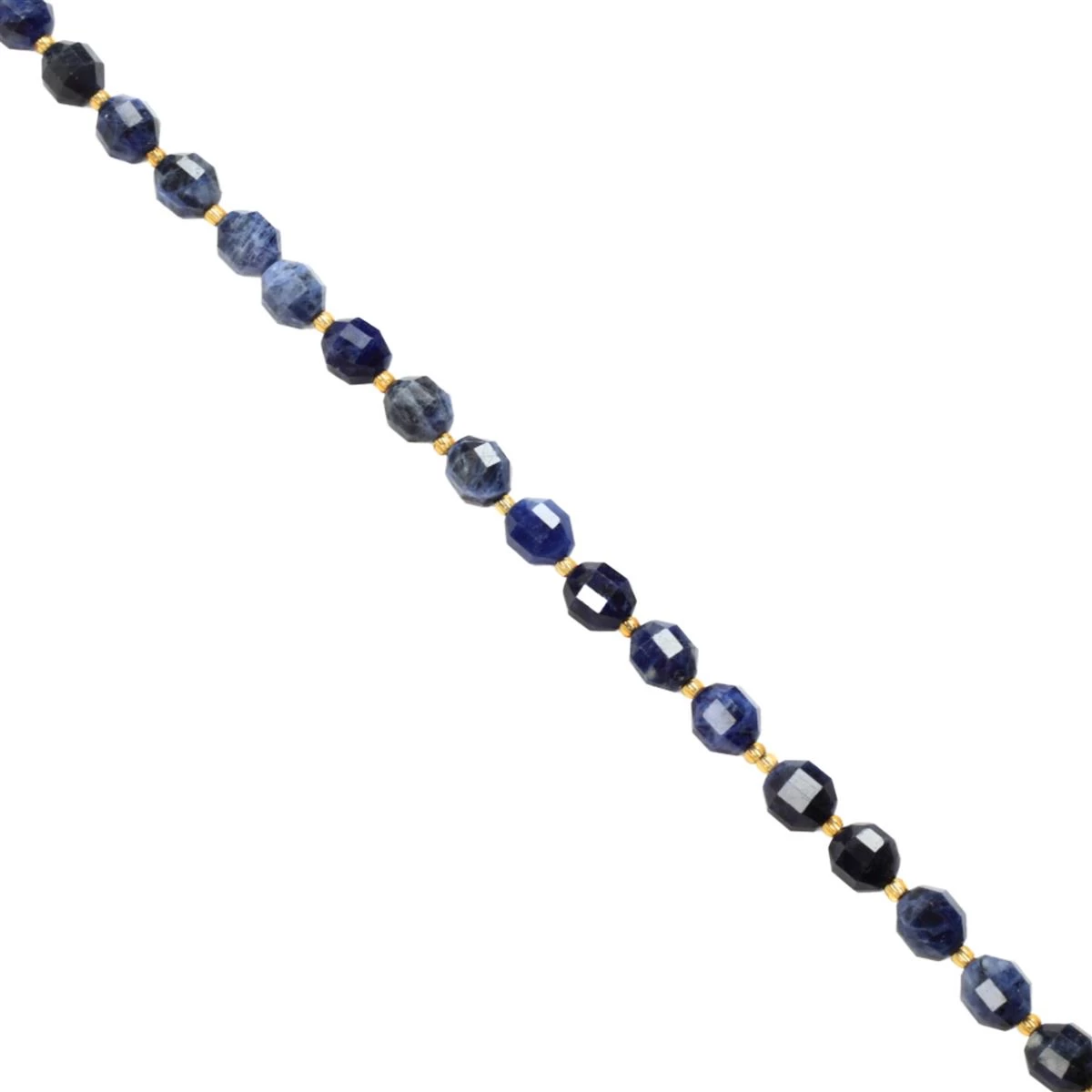 150cts Sodalite Fancy Faceted Beads Approx 10x9mm, 38cm Strand 3 150cts Sodalite Fancy Faceted Beads Approx 10x9mm, 38cm Strand