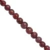 53cts Malagasy Ruby Smooth Round Approx 4 To 7mm 17cm Strand With Hematite And Plastic Spacers -Fashion Accessories vjru71