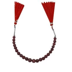 53cts Malagasy Ruby Smooth Round Approx 4 To 7mm 17cm Strand With Hematite And Plastic Spacers -Fashion Accessories vjru71 1