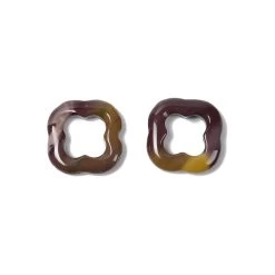 15cts Mookite Hollow 4 Leaf Clover, Approx 18x18mm (2pcs)