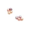 Half Drilled Mixed Coloured Cultured Pearls Drop Approx 8mm X 6mm , 8pcs -Fashion Accessories vtg621