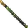 30cts Mix Shaded Green Tourmaline Faceted Rondelles Approx 3.5x2 To 4.5x3.5mm, 18cm Strand 2 30cts Mix Shaded Green Tourmaline Faceted Rondelles Approx 3.5x2 To 4.5x3.5mm, 18cm Strand -Fashion Accessories vtnv06