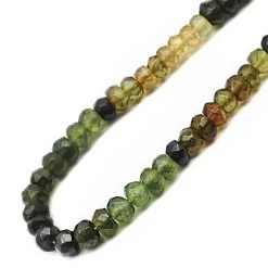 30cts Mix Shaded Green Tourmaline Faceted Rondelles Approx 3.5x2 To 4.5x3.5mm, 18cm Strand -Fashion Accessories vtnv06 2